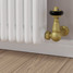 T-TRV-020-CR-UB-PIP-LS02 - Flatford Traditional TRV Corner Unlacquered Brass Thermostatic Radiator Valves With Sleeves T-TRV-020-CR-UB-PIP-LS02 - Flatford Traditional TRV Corner Unlacquered Brass Thermostatic Radiator Valves With Sleeves